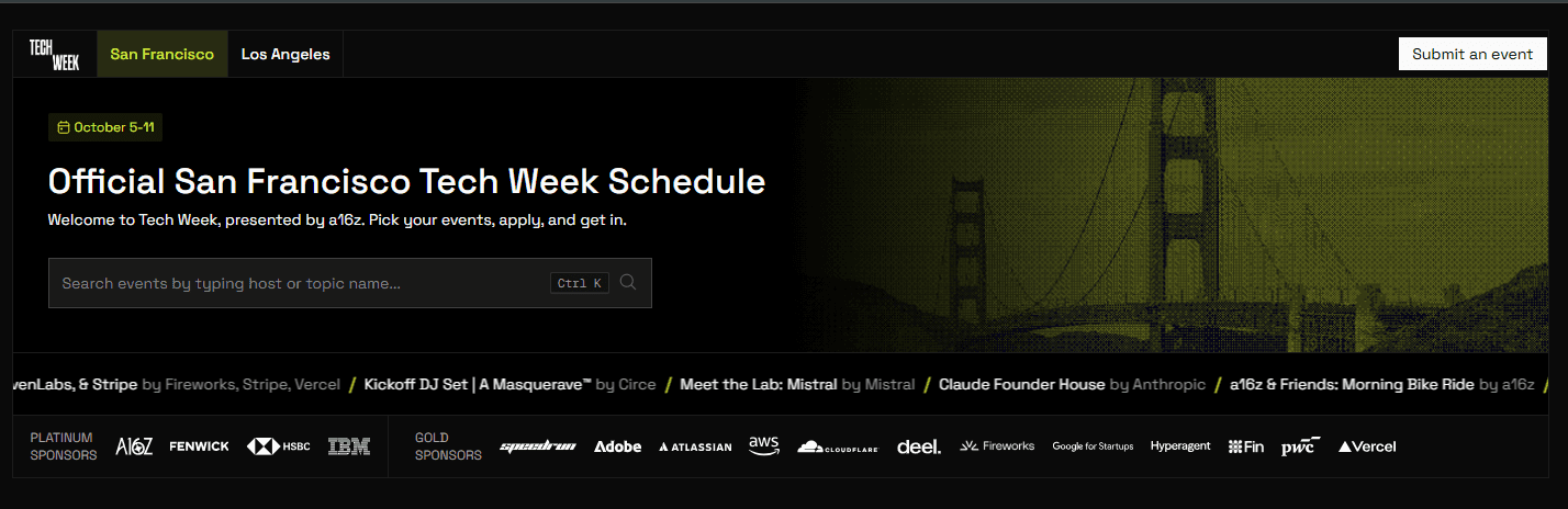 12 San Francisco Tech Week Events Founders Should Actually Attend in 2026